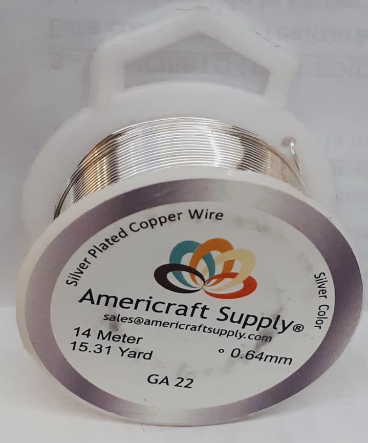 ALAMBRE PLATA GA22 0.64MM