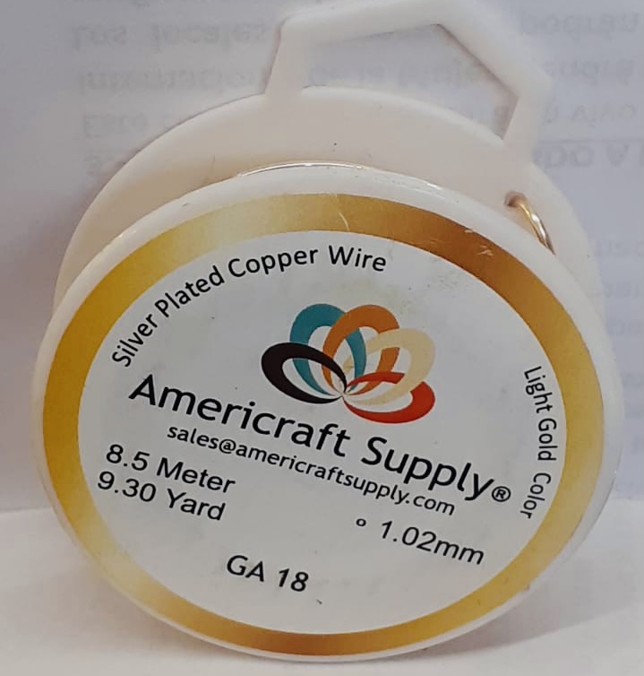 ALAMBRE LIGHT GOLD GA18 1.02MM