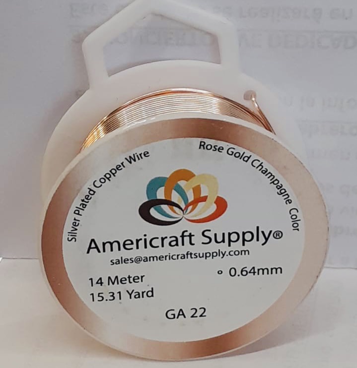 ALAMBRE ROSE GOLD GA22 0.64MM