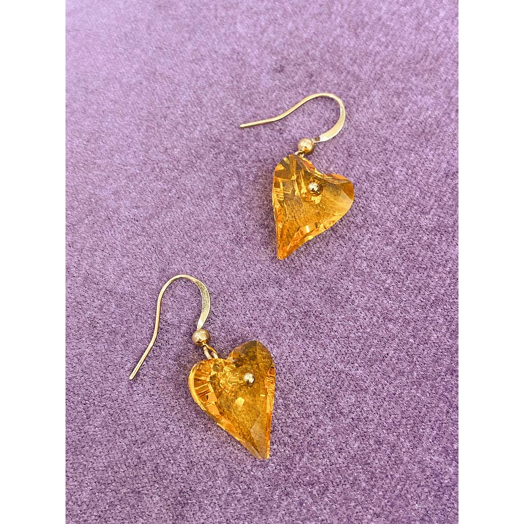 Aretes corazon picudo 12mm